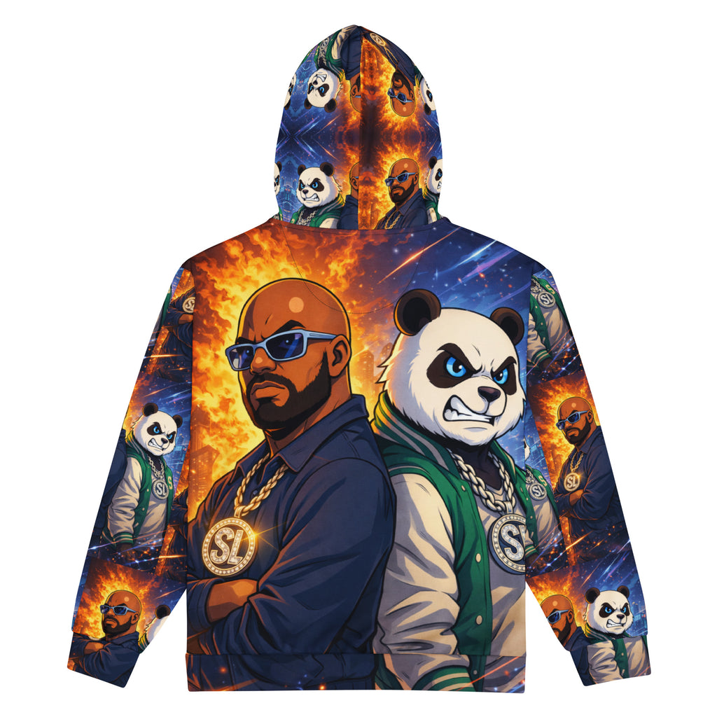 Double Trouble II Spoonieverse unisex zip hoodie Back