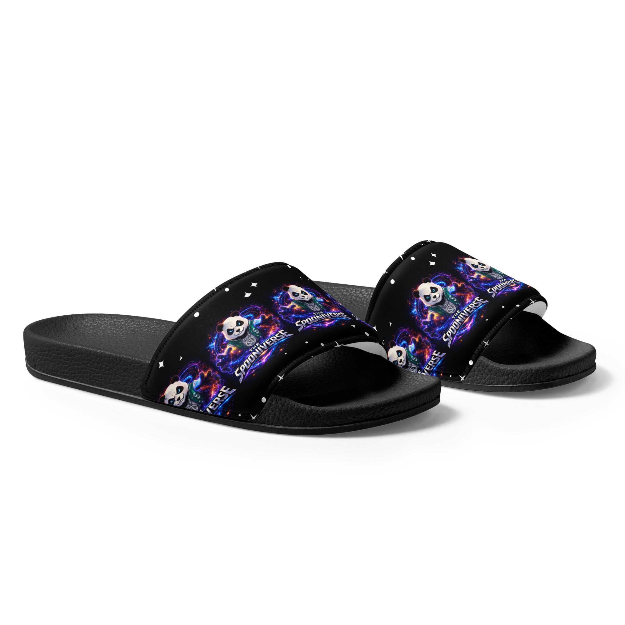 Spoonieverse star print women’s slides
