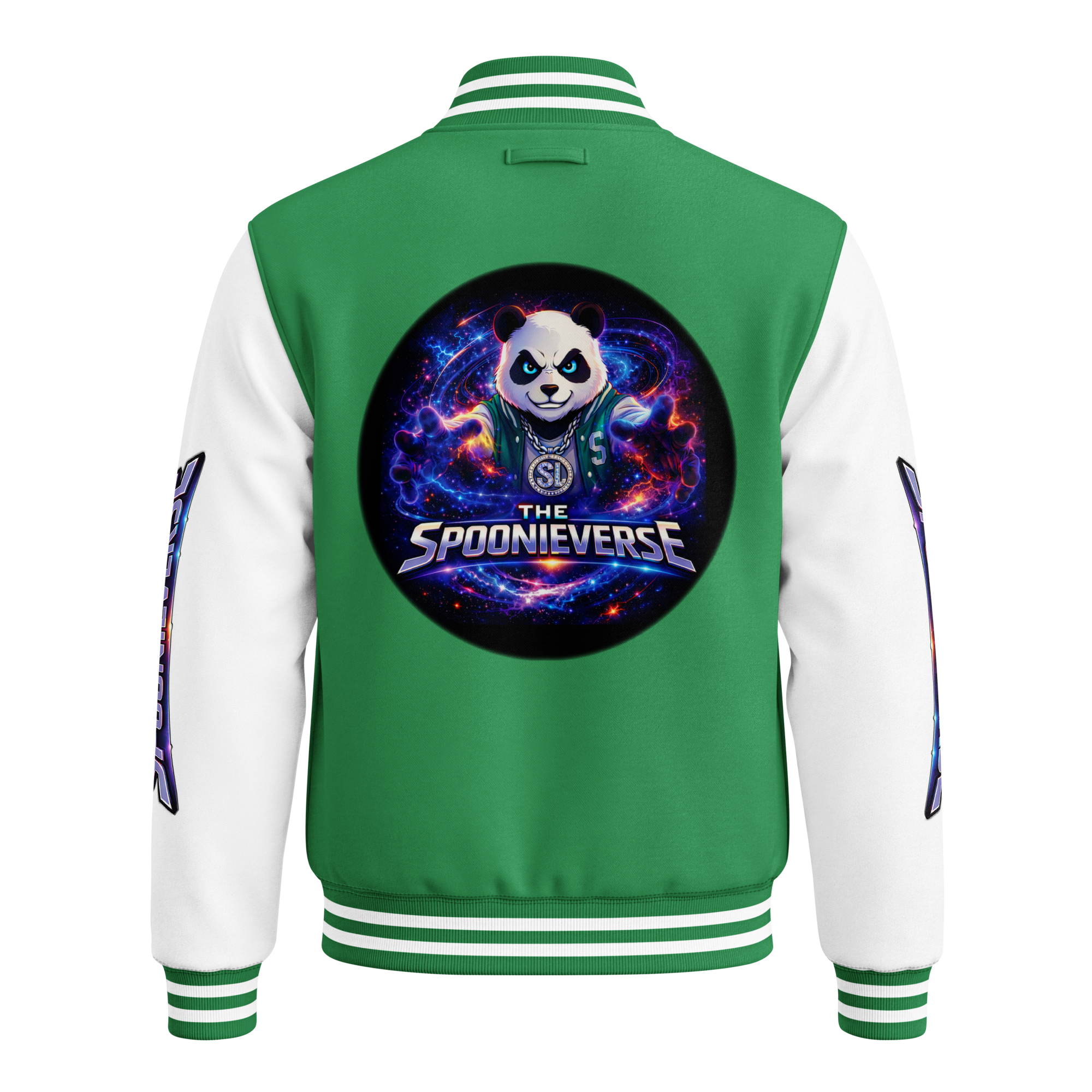 Team Spoonieverse in a heavyweight letterman jacket