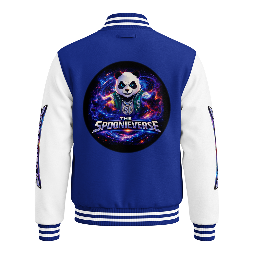 Team Spoonieverse in a heavyweight letterman jacket