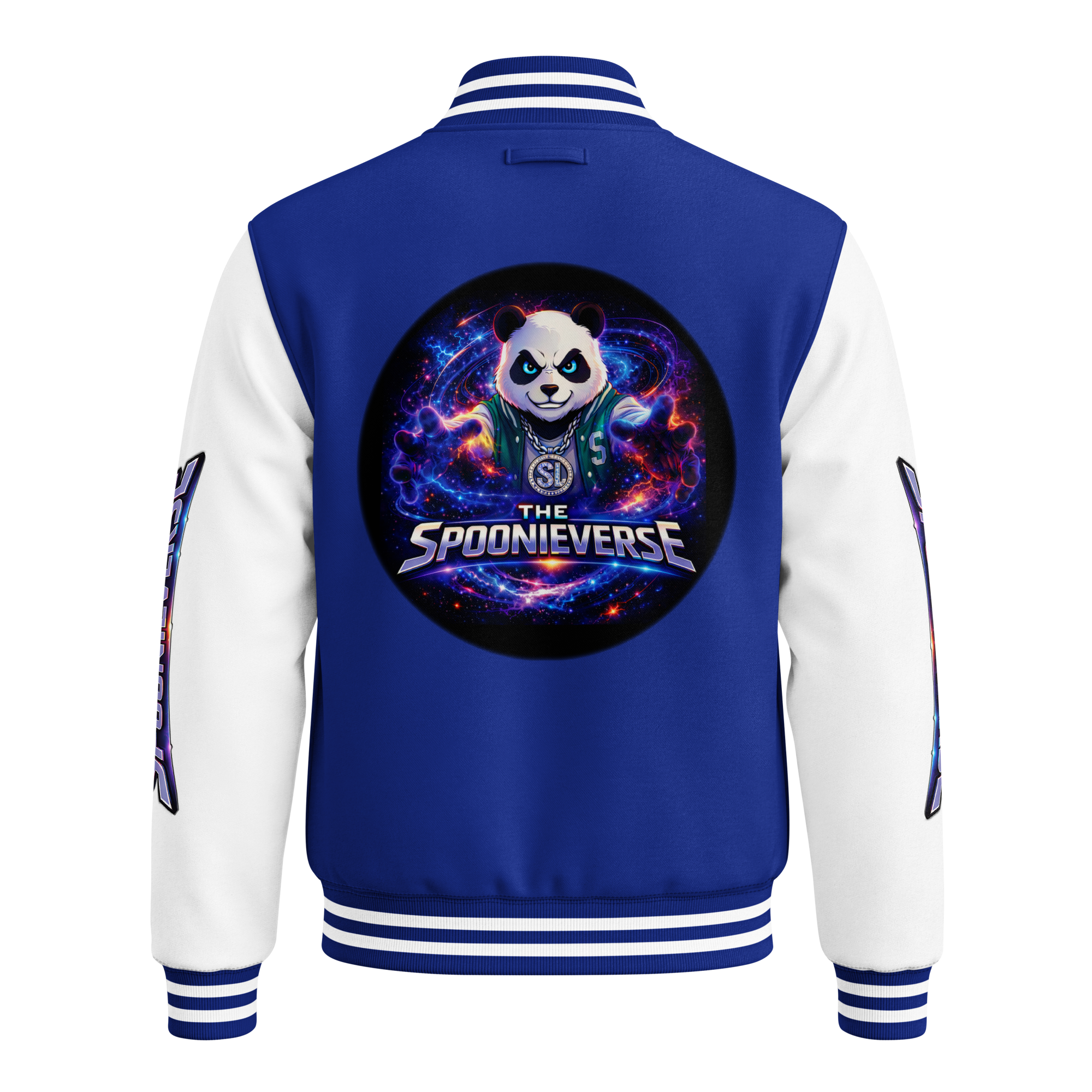Team Spoonieverse in a heavyweight letterman jacket
