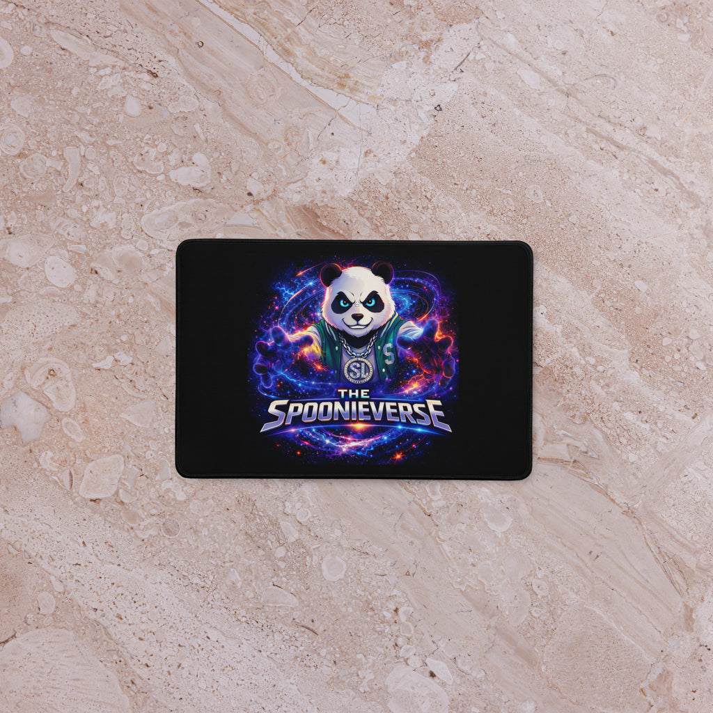 Spoonieverse logo desk mat by STF1 Graphix