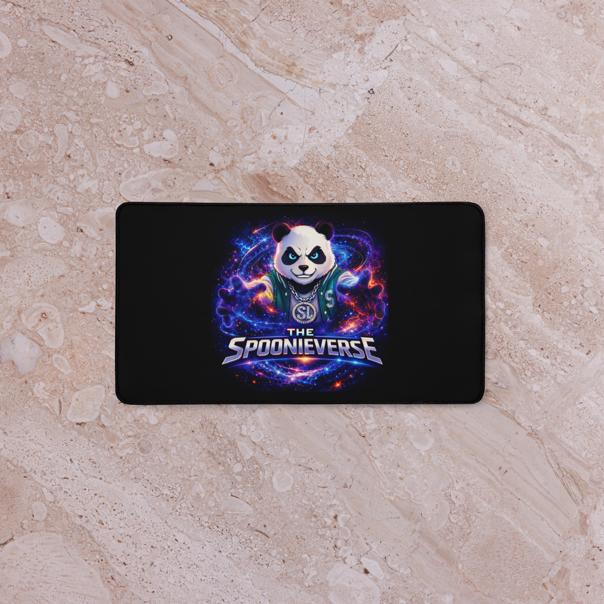 Spoonieverse logo desk 12x22 mat by STF1 Graphix