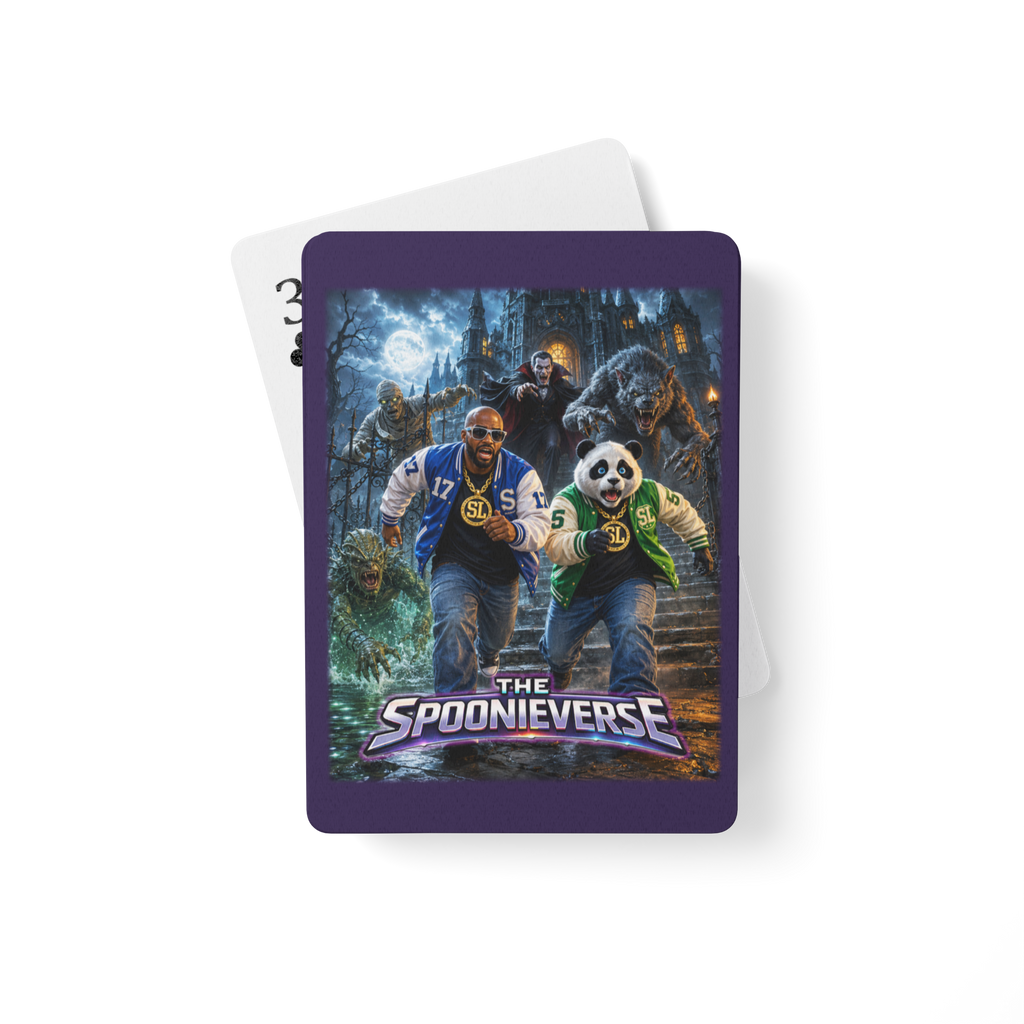 Spoonieverse Moonlit Escape poker playing cards