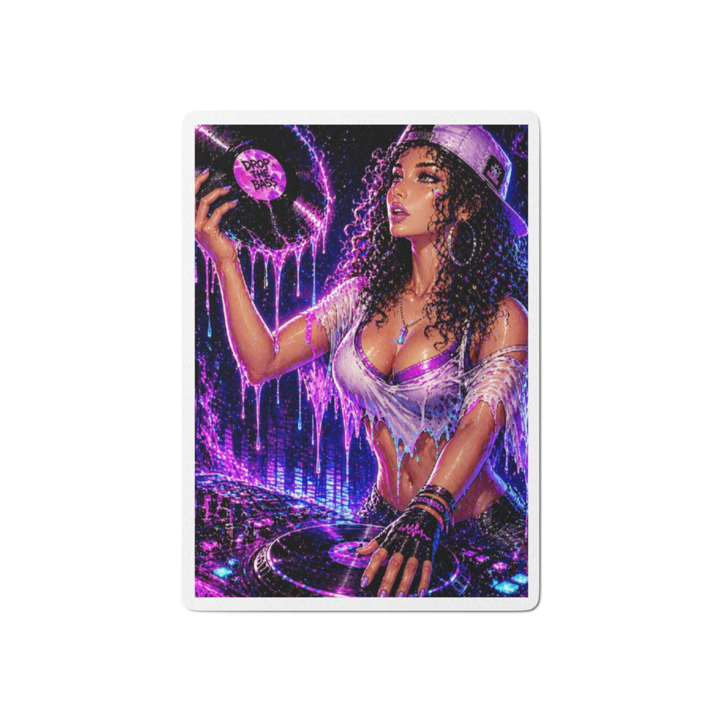 Drop the Bass Poker Playing Cards artwork featuring vivid purple music-inspired STF1 design