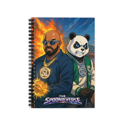 Double Trouble II notebook cover featuring Spoonie Luv and Spoon Lee